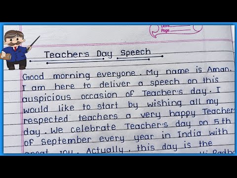 Video: Op lerarendag toespraak in het Engels?
