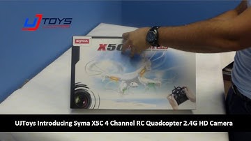 UJToys Introducing Syma X5C 4 Channel RC Quadcopter 2.4G HD Camera