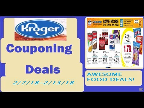 Kroger Couponing Deals-2/7/18-2/20/18- AWESOME Food Deals!