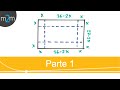 Optimización │ volumen de una caja sin tapa │ parte 1