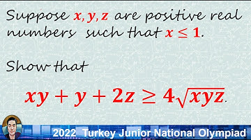 2022 Turkey Junior National Olympiad: AM-GM Inequality for beginners.