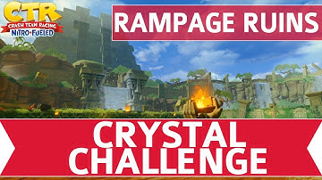 Crash Team Racing Nitro Fueled (CTR) - Rampage Ruins Crystal Challenge & CTR Token Walkthrough