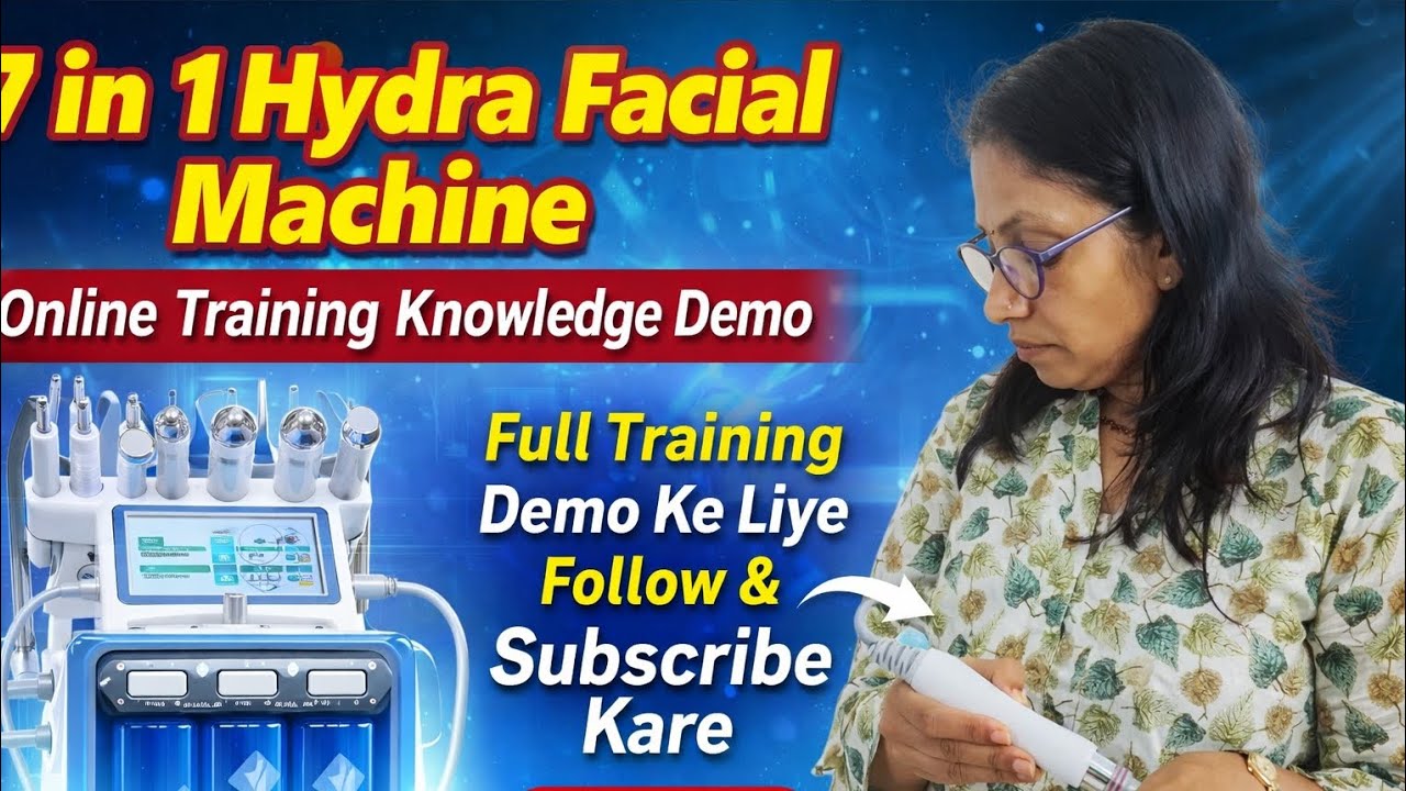 7 In 1 Hydra Facial Machine Online Training Demo Knowledge 