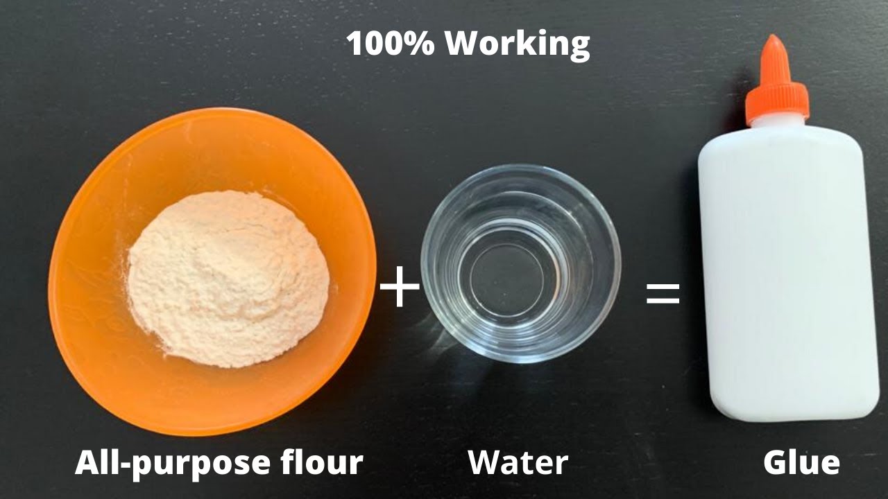 How to make glue at home with flour/Easy Homemade glue/ All purpose flour  glue/12% working