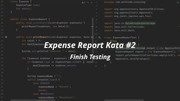 Expense Report Kata - Finish Testing (2/5)