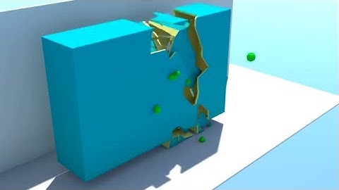 Cebas Thinking Particles destruction tests - Thea Render