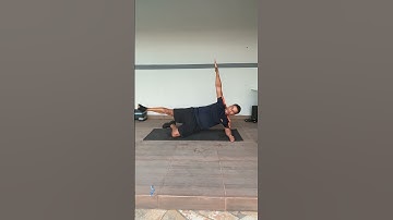 Prancha lateral com joelho apoiado #core #sports #mobility