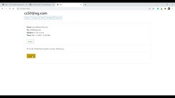 CS50 PROJECT 3 : Mail - Web Programming with Python and JavaScript