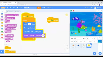 Fish Animation Using SCRATCH |FIRST CODING LESSON