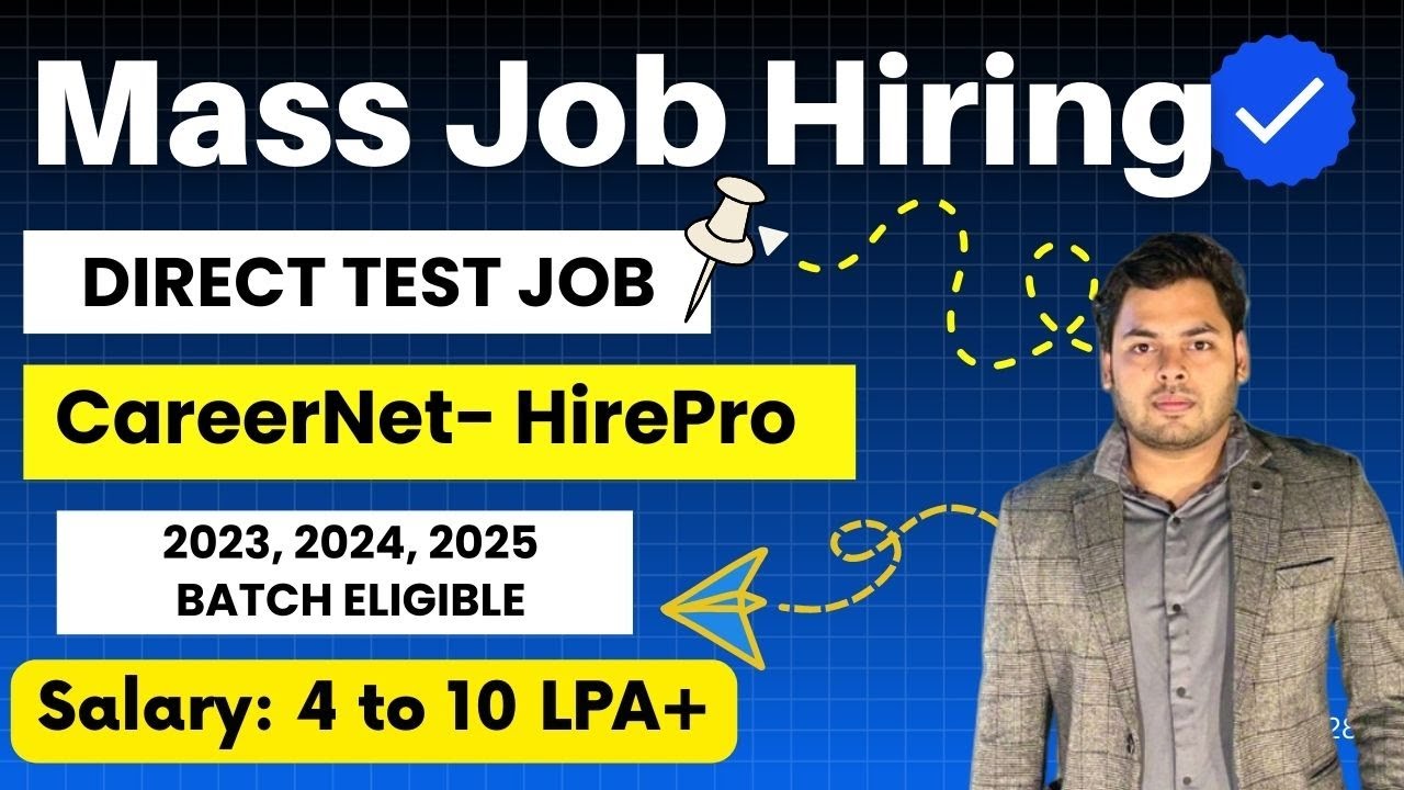 🔴Mass Hiring Jobs | Direct Test Hiring | OFF Campus Drive For 2025 ...
