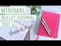 Minimal BULLET JOURNAL setup 2021 » Flip Through Bujo