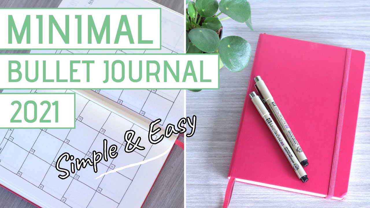Minimal BULLET JOURNAL Setup 2021 Flip Through Bujo YouTube