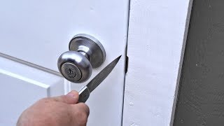 Open A Locked Door With A Knife? Door Security 101