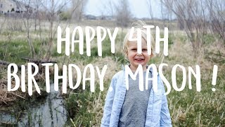 Happy 4th Birthday, Mason!