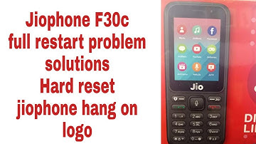 Jiophone F30c full factory reset | Storage full solutions for jiophone F30c and all multimedia mobil