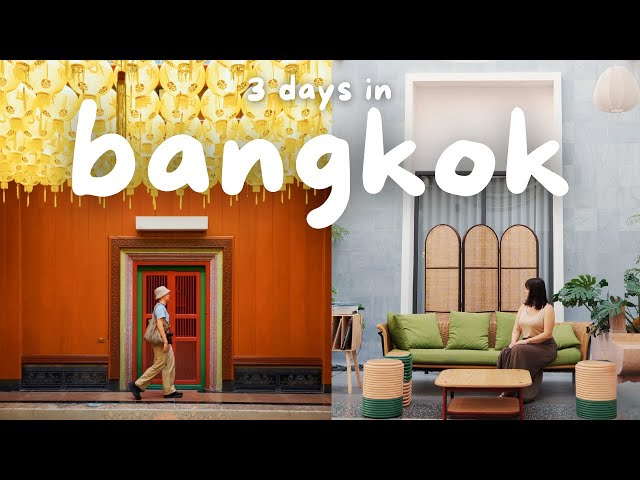 Travel vlog - 3 Days in Bangkok Thailand Vlog 🇹🇭 Best Chinatown Street Food, Cafes, Where to Stay in Bangkok