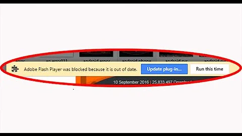 How to fix Adobe Flash Player was blocked because it is out of date in Google chrome