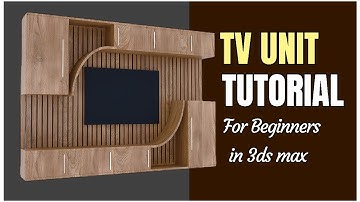 How to Model a Modern TV Unit in 3ds Max | Beginner Tutorial”