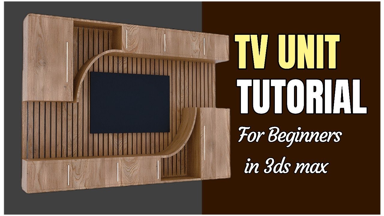 How to Model a Modern TV Unit in 3ds Max | Beginner Tutorial” - YouTube