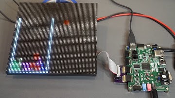 Tetris-like Falling Blocks Game on FPGA & LED Matrix