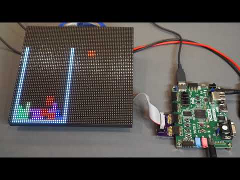 Tetris-like Falling Blocks Game on FPGA & LED Matrix
