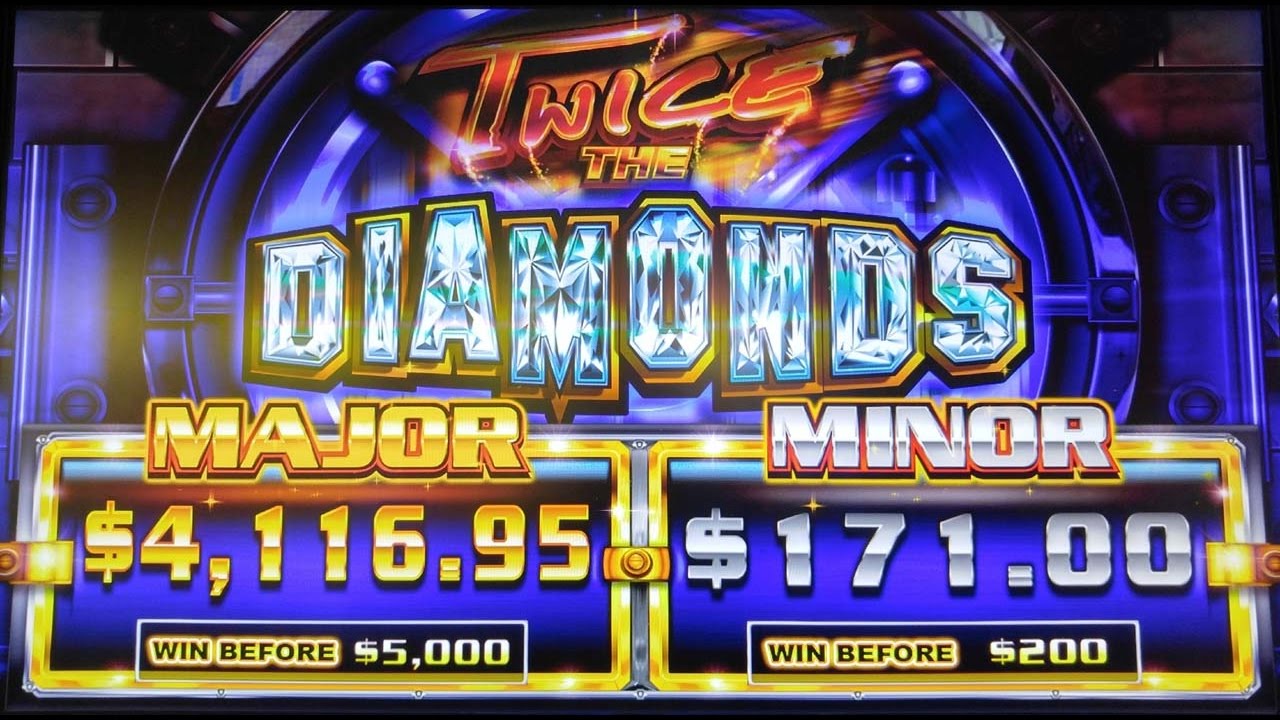 BIG WIN! TWICE THE DIAMONDS SLOT MACHINE BONUS BY AINSWORTH - 25-Cent ...