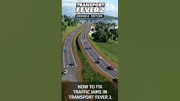 How to fix traffic jams in #transportfever2 #shorts
