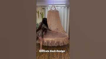 New Macrame swing hammock chair😍😘 #macrame #macramemakers#viral #diy @Samreenrana_123 #macrameswing