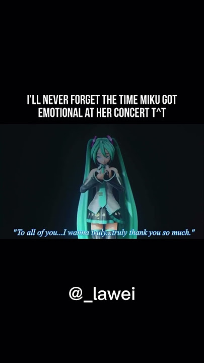 miku getting emotional #vocaloid #miku