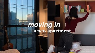 moving into my new apartment! unpacking, room decors, organising