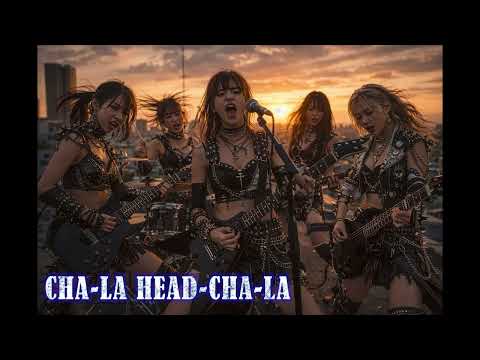 CHA-LA HEAD-CHA-LA - A band of high school girls after school tries covering it with a metal arra...