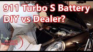 DIY vs DEALER? PORSCHE car BATTERY Replacement 2014 Porsche 911 Turbo Battery (S)