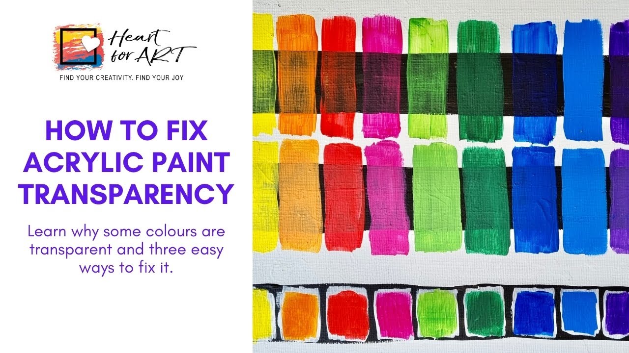 How To Deal With Acrylic Paint Transparency YouTube