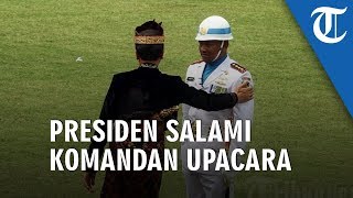 Video Detik-detik Momen Langka Presiden Jokowi Salami Komandan Upacara HUT Kemerdekaan RI