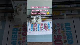 Jagged lines on cricut stickers here's the fix!#cricut #cricuttips #stickers #crafting Guide