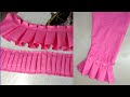 Best of Best Frill with Box Plate Sleeves Design Cutting & Stitching/Unique Sleeves Design/ Sleeves