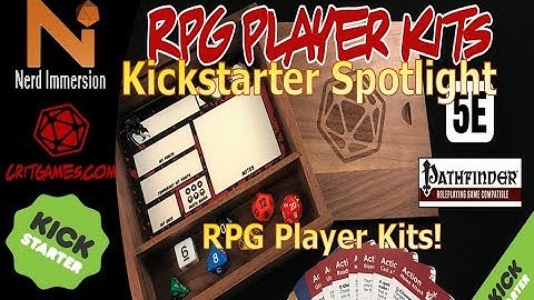Kickstarter Spotlight-RPG Player Kits! | Nerd Immersion