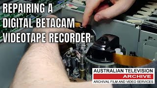 Repairing a Digital Betacam Videotape Machine at the Australian Television Archive