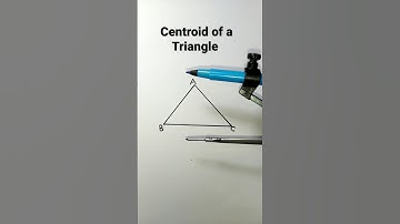 Median and Centroid of a Triangle Construction