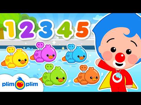 🦆 Five Little Ducks + 🐟 Five Little Fishies | Classic Nursery Rhymes & Kids Songs by Plim Plim