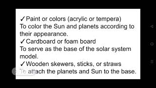 DIY Solar system Model Project 6- Moses