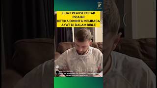 Lihat Reaksi Kocak Pria ini, Ketika Diminta Untuk Membaca Ayat Dari Bible-nya #shorts #bible
