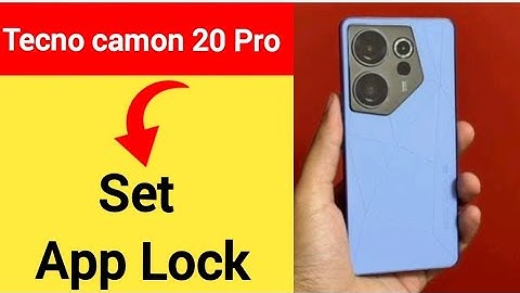 Tecno camon 20 Pro 5G me AppLock Kaise lagaen, how to set app lock tecno