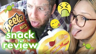 Snack Reviews with @TomMacDonaldOfficial | Lunchables Gummies + Ketchup Cheetos