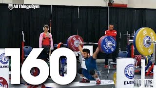 Daniyar Ismayilov (69kg) 160kg Snatch 2015 World Weightlifting Championships Training Hall