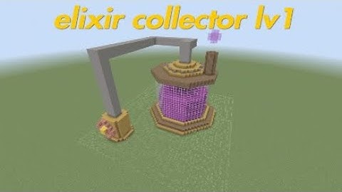 Clash of Clans elixir collector level 1 in Minecraft