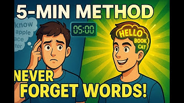 You keep forgetting English words? This 5-min method makes new vocabulary stick forever