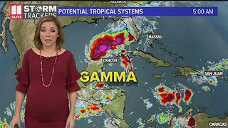 Tracking the Tropics | As Gamma pulls away, our next tropical system may eye the Gulf of Mexico