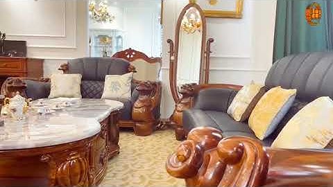 [Sofa khủng] Trọn bộ SOFA gỗ mun Nam Phi tân cổ điển duy nhất có tại HCBC Furniture