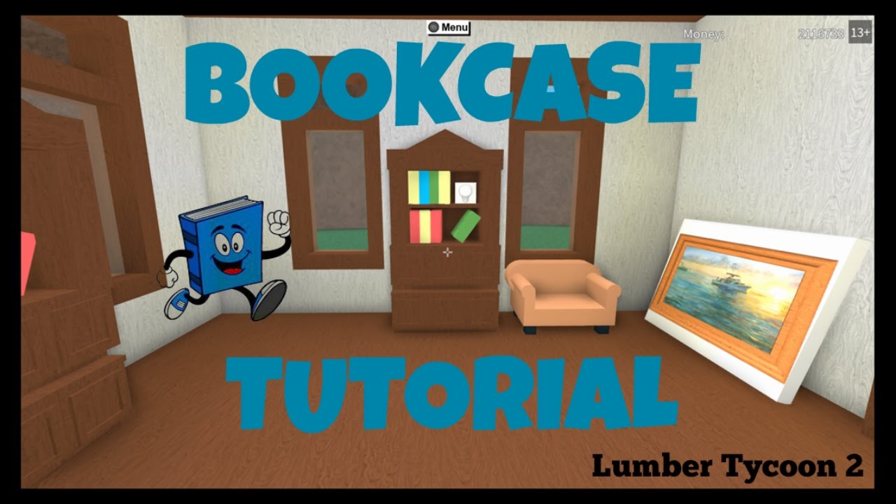 How To Build A Library Bookcase Lumber Tycoon 2 Tutorial Youtube